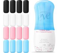 Paquete de 16 fundas de silicona para botellas, esenciales de viaje para mujeres y hombres, artículos esenciales para cruceros 2025, artículos esenciales para vacaciones en la playa, artículos de aseo