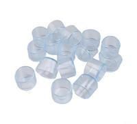 Paquete de 16 fundas redondas de PVC para patas de silla, almohadillas protectoras de patas de muebles transparentes para reducción de ruido de sillas de mesa, antideslizantes, prevención de arañazos