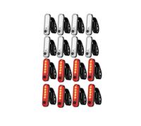 Paquete de 16 Luces para Bicicleta Recargables, Luz LED para Bicicleta Recargable por USB, Faro Delantero y Luz Trasera para Bicicleta