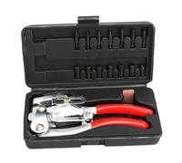 Paquete de 16 perforadores de agujero, agarre cómodo, versátil, 2 mm-7 mm