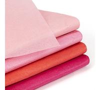 Paquete de 160 hojas de papel de seda, colores surtidos, para Navidad, cumpleaños, bodas, regalos, paquete de 35 x 50 cm, Serie rosa