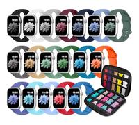Paquete de 18 correas compatibles con Apple Watch de 40 mm, 41 mm, 38 mm, 42 mm, para mujeres y hombres, correas iWatch para organizador de correas de reloj para Series 10, 9, 8, 7, 6, 5, 4 SE
