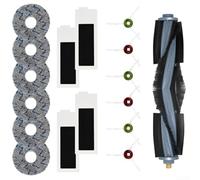 Paquete de 18 piezas para Ecovacs para Deebot para T20 para Omni para T20e robot aspirador que contiene cepillo principal, cepillos laterales, filtros y toallitas para apoyar la limpieza profunda y de