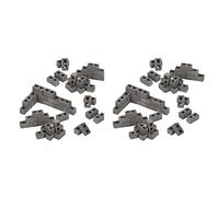 Paquete de 180 Bloques de Cemento Escala 1/12 Mini Ladrillos de Hormigón En Miniatura Pequeños Accesorios para Casa de MuñEcas de Paisajismo
