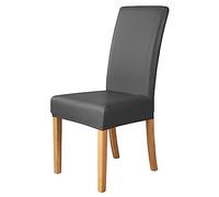 Paquete de 2/4/6 fundas elásticas para sillas con respaldo, piel sintética, impermeables, extraíbles y lavables, modernos protectores de asiento de comedor y cocina para bodas y eventos