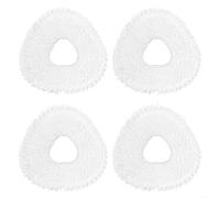 Paquete de 2/4/6 paños de microfibra para NARWAL para FREO Z10 Ultra/Z/X10 Pro, diseño triangular con capa de esponja para limpieza profunda de suelos duros (4 piezas)