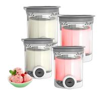Paquete de 2/4 recipientes de helado para Ninja NC700 NC701, vasos de repuesto con tapas de colores, sin BPA, de grado alimenticio, aptos para lavavajillas, congelador para helado casero (4 unidades)