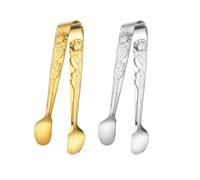 Paquete De 2 Abrazaderas Para Cubitos De Hielo Con Grabado De Rosa, Abrazaderas De Acero Inoxidable, Herramientas De Cocina, Herramientas De Sujeción, Abrazaderas Duraderas Para Alimentos