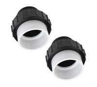 Paquete de 2 accesorios de junta deslizante de PVC 2MIP de 2 pulgadas para 21063200000, flujo de agua suave en piscinas