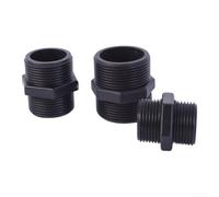 Paquete de 2 acoplamientos de rosca macho doble NPT de 2 pulgadas, conector adaptador de tubo NPT macho a macho, accesorio de boquilla de tubo recto para fontanería, riego, HVAC