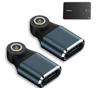 Paquete de 2 adaptadores de cargador para UGREEN FineTrack Slim Wallet Track/Slim S (solo Samsung), tarjeta de seguimiento de cartera, convertidor de carga magnético USB-C de repuesto (azul)