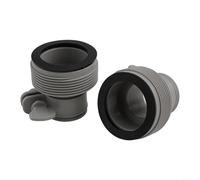 Paquete de 2 adaptadores de manguera tipo B para piscinas Intex, conector de 1.25 a 1.5 pulgadas para sistemas de bomba y agua salada, piezas de repuesto de plástico para equipos de piscina sobre el