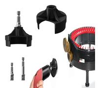 Paquete de 2 adaptadores de máquina de tejer para máquina de tejer Addi con broca de acero hexagonal, adaptador de corriente de punto rápido solo para Addi Express/King, adaptador de mango de manivela