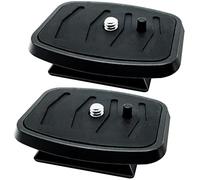 Paquete de 2 adaptadores de Montaje de cámara de Placa de liberación rápida de trípode de 43 mm, Piezas de Repuesto para trípode Torjim AX60 de 60 Pulgadas, Endurax ETR66 de 66 Pulgadas, Soporte de