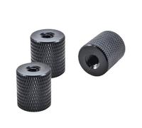 Paquete de 2 adaptadores de montaje de trípode para cámara CNC, 1/4 o 3/8 pulgadas, tornillos hembra a hembra para soporte de flash de video DSLR Gopros Insta360 One Selfie Stick accesorios (1/4 a 1/4