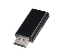 Paquete de 2 adaptadores DP macho a hembra para PC portátiles, compatible con audio digital de resolución 2048 x 1536, Plug and Play, compatible con DisplayPort v1 1 VESA CE