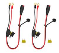Paquete de 2 adaptadores GC002 X-Connect compatibles con cargador de | El cable de terminal con ojales XL M6 de 0.25 pulgadas incluye dos fusibles de 20 A, para cargadores de batería inteligentes
