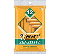 Paquete de 2 afeitadoras para piel sensible de una sola hoja Bic, paquete de 12 unidades [total 24]