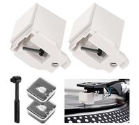 Paquete de 2 agujas de repuesto para tocadiscos ATN3600L, aguja de tocadiscos compatible con Audio-Technica AT-LP60X, AT-LP60XBT y AT-LP60XBT-USB, tocadiscos de diamante, lápiz capacitivo