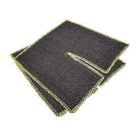 Paquete de 2 alfombrillas de soldadura para fontaneros, diseño de tubería envolvente para aislamiento térmico, protección de soldadura ignífuga, 25 x 25 cm