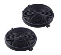 Paquete de 2 almohadillas de carbono para filtros de horno y campanas extractoras AU-03 CFA 90020 CF150 FK5 - Piezas de repuesto de filtro de aire absorbente de grasa resistente al fuego 120 x 12 mm