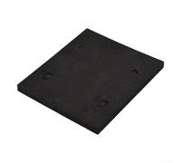Paquete de 2 almohadillas de espuma para lijadora con 4 agujeros para recogida de polvo, alfombrilla de lijado de repuesto compatible con máquina lijadora 4510, color negro