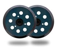 Paquete de 2 almohadillas de lija de repuesto de gancho y bucle de 5 pulgadas de diámetro para Porter Cable 343/343k, 390/390K, 382, 343VSK lijadora orbital almohadilla de respaldo