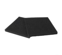 Paquete de 2 almohadillas de repuesto para filtro de estanque, esponja de espuma negra de 12 x 12 x 1 pulgadas para filtración de estanques de jardín y acuarios