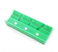 Paquete de 2 almohadillas magnéticas de goma suave acanalada para mordazas de banco de ingenieros de 4 pulgadas y 6 pulgadas, abrazadera de tornillo de banco de ingenieros, base fija, ranura verde