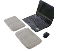 Paquete de 2 almohadillas portátiles de soporte para codo y muñeca, alfombrillas de espuma viscoelástica para reposabrazos de teclado p