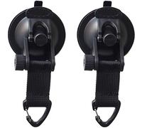 Paquete de 2 amarres de ventosa, autoadherentes de doble succión, ventosa de anclaje de succión con correas para techo de coche, barco, kayak, SUP, remolque, travesaño, fácil de atar