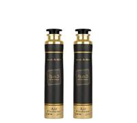 Paquete de 2 ambientadores Khamrah, negro y dorado, 300 ml