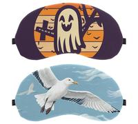 Paquete de 2 antifaz para dormir de lado, máscara de dormir de gaviota, máscara de ojos para dormir, cubierta suave para viajes, siesta, avión, bloqueo de luz