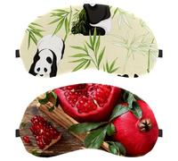 Paquete de 2 antifaz para dormir de lado, máscara de dormir, máscara de ojos con bloqueo de luz de granadas, cubierta suave para viajes, siesta, avión