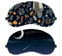 Paquete de 2 antifaz para dormir, estrella fugaz por la noche, bloquea completamente la luz para dormir de lado, cero presión ocular con los ojos vendados, cubierta ajustable para sombra de ojos