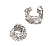 Paquete De 2 Aretes Colgantes Cuentas Con Inspiración Retro Con Detalles Alambre Artesanales Para Mujeres Uso Diario Colgante Cuentas Multicapa