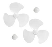 Paquete de 2 aspas de ventilador de repuesto de plástico duro de 3 hojas de 12 pulgadas, compatibles con mesa, pedestal, ventiladores de pared con cerradura incluida, alto flujo de aire silencio