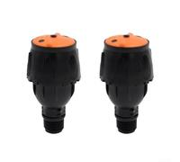 Paquete de 2 aspersores giratorios de jardín diseñados para una amplia cobertura, giro de 360 grados, rosca macho de 1/2, flujo de 550 l/h (rojo 550 LH)