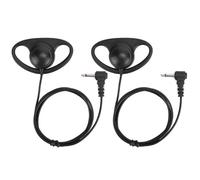 Paquete de 2 Auriculares de 3,5 mm Solo para Escuchar, en Forma de D, sin micrófono,Audio y vídeo portátiles