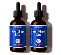 Paquete de 2 azul de metileno de grado farmacéutico al 1% (60 ml), azul de metileno de grado USP probado por terceros para humanos, azul de metileno sin formaldehído y alcohol, grado farmacéutico en