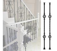 Paquete De 2 Balaustres Metálicos Para Terraza, Barandilla De Escalera Con Tornillos Para Pasamanos De Metal Y Madera, Para Hotel, Restaurante, Balcón, Jardín, Patio, Piscina, Escaleras, Estilo 3, Al