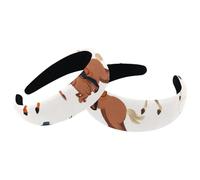 Paquete de 2 bandas anchas para la cabeza, aros para el cabello, vaqueros salvajes occidentales con caballos, diademas gruesas acolchadas para mujer, diadema elástica bonita, turbante de parte