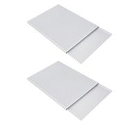 Paquete de 2 bandejas de aluminio anodizado para hornear de 35 x 25 cm, antiadherente, portátil, a prueba de óxido, para pasteles Napoleón, resistentes a los ácidos