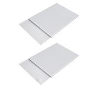 Paquete de 2 bandejas de aluminio anodizado para hornear de 35 x 25 cm, antiadherente, portátil, a prueba de óxido, para pasteles Napoleón anodizados