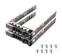 Paquete de 2 bandejas de disco duro SAS SATA de 2,5 pulgadas Caddy 8FKXC 08FKXC compatible con Dell PowerEdge R630 R730XD T630 R430 T430 PowerVault MD1420 MD3420 Series