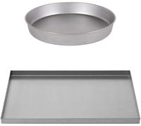 Paquete de 2 bandejas para hornear para estufa (plateadas) - ALFA