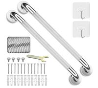 Paquete de 2 barras de agarre de 20 pulgadas, acero inoxidable 304 antideslizante para baño, mango auxiliar antideslizante para discapacidad, mango de seguridad para cocina, dormitorio, bañera, ducha,