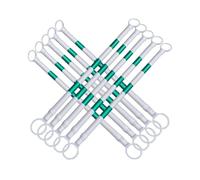 Paquete De 2 Barras De Cono De Tráfico Retráctiles De 4 Pies A 6.6 Pies Barras De Cono De Seguridad Expandibles Para Estacionamientos Barricada Para Construcción(White and green,10Pcs)