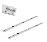 Paquete de 2 barras de inglete deslizantes, 450 mm, aleación de aluminio, para sierra de mesa, para plantillas y trineos de carpintería