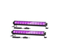 Paquete de 2 Barras de Luz LED Negra de 36 W, Luz Negra, Luces Negras Que Brillan en la Oscuridad, Suministros para Fiestas de Halloween, Enchufe